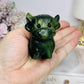 Green Jade Highland Cow Carving 6cm