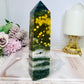 Orbicular Ocean Jasper Druzy Tower 15cm 342g