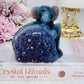 High Grade Chunky 10cm Druzy Agate Amethyst Carved Koala Bear