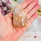 Beautiful Druzy Flower Agate Flame | Freeform 7cm