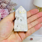 Druzy White Agate Tower 7cm