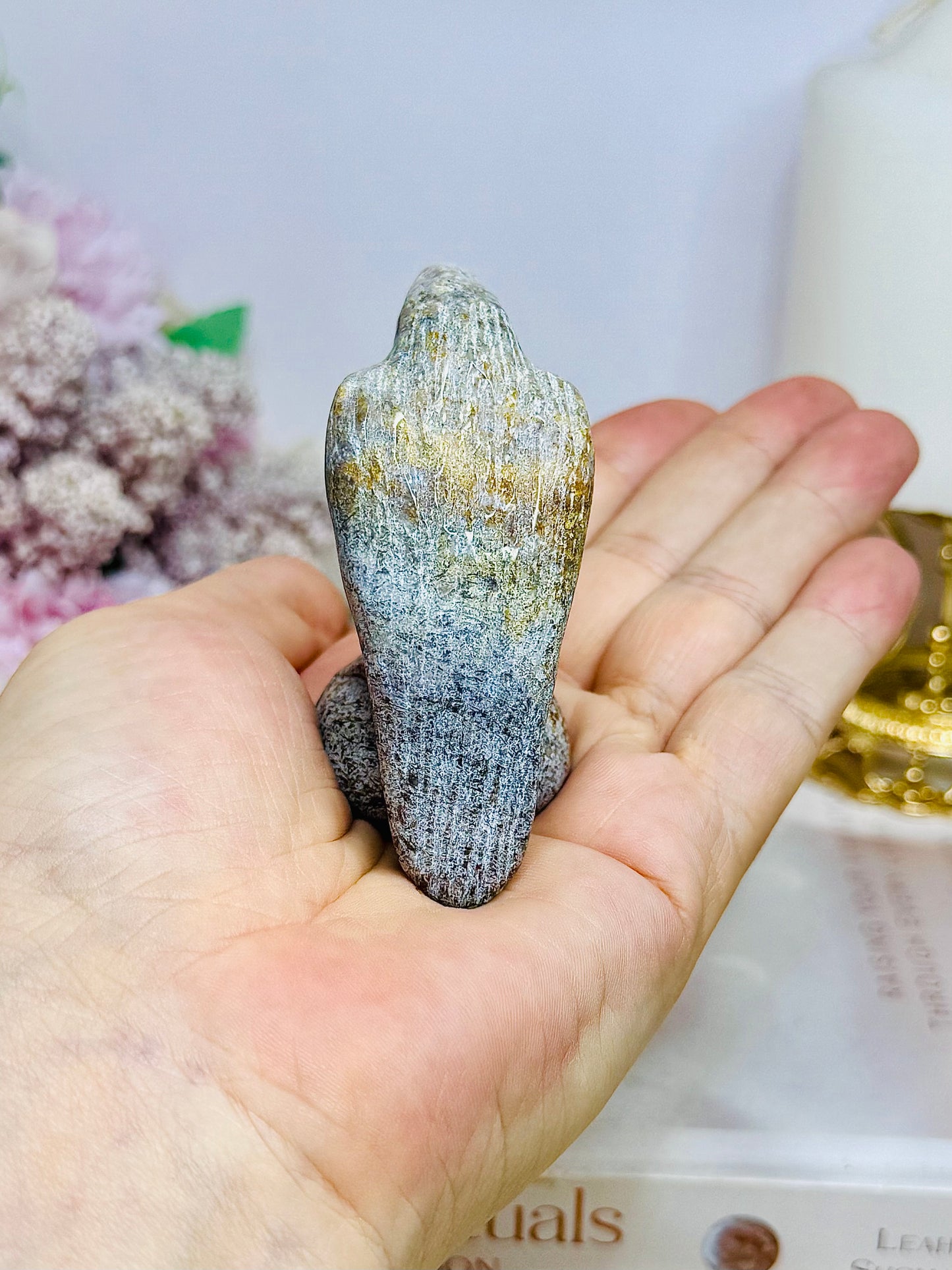 Ocean Jasper Carved Bird 7cm