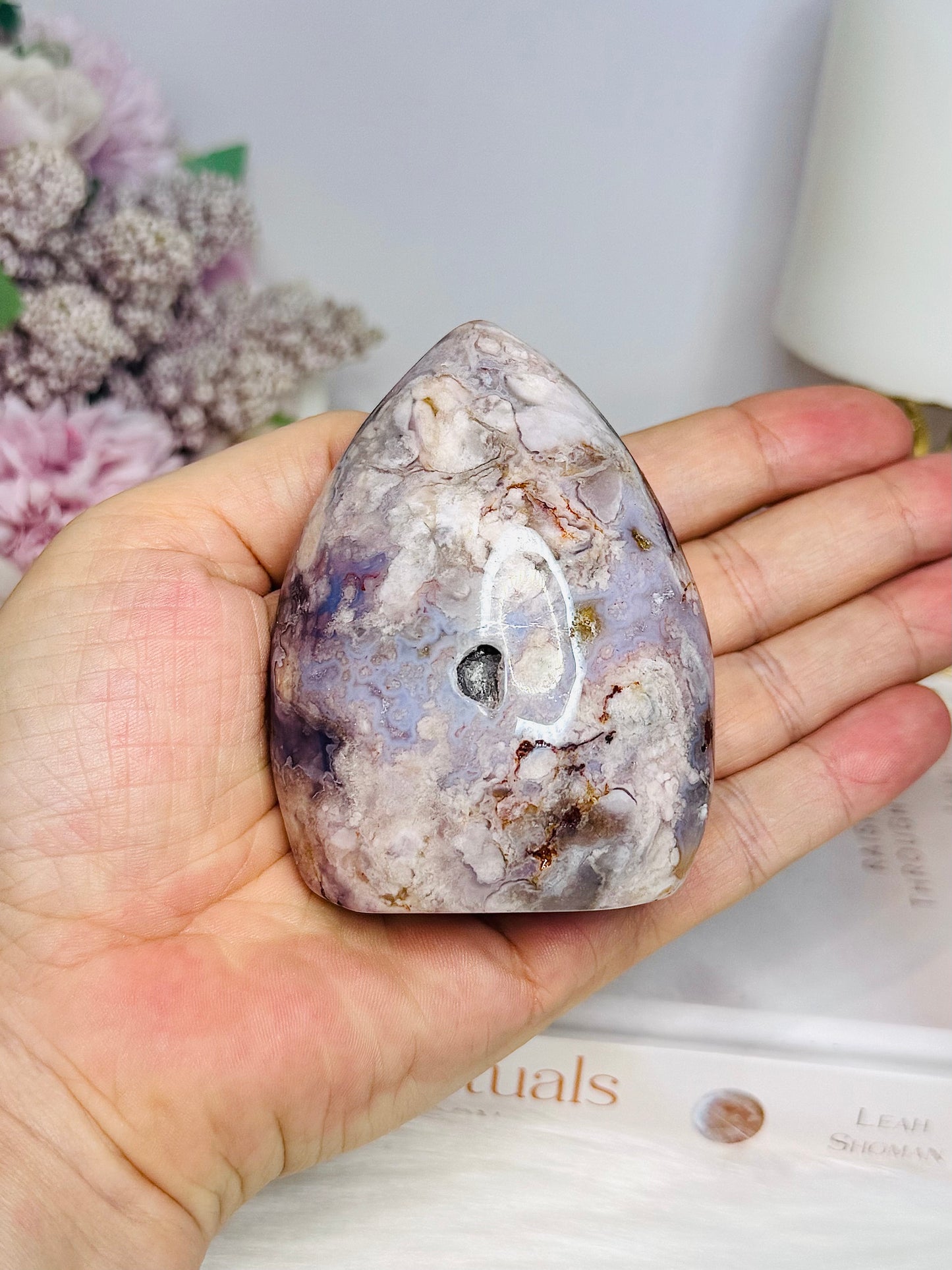 Flower Agate Freeform 8cm 241g
