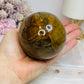 Large Hematoid Quartz Sphere On Stand 629g