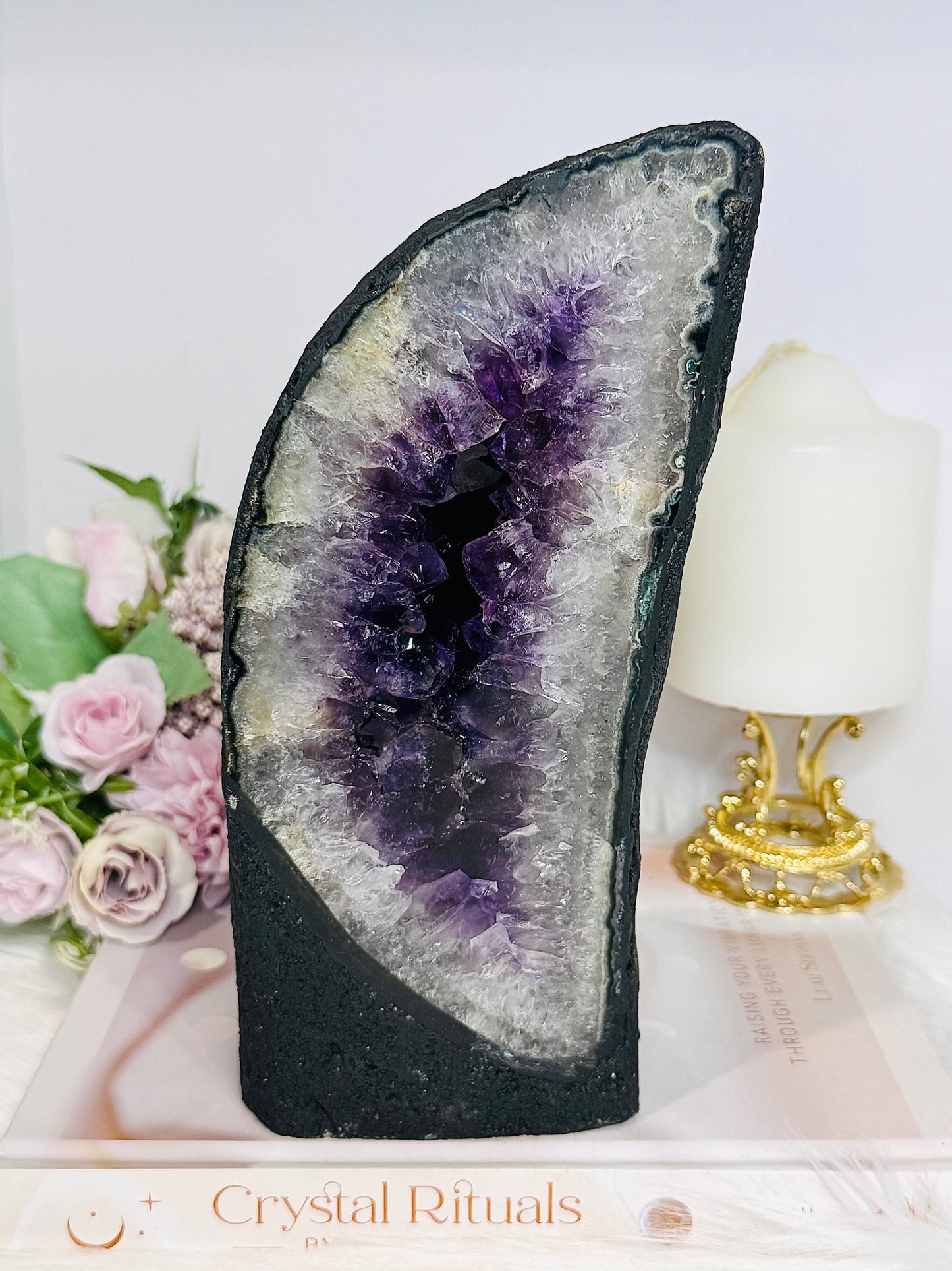 Large Amethyst Cathedral 2.1KG 21cm From Brazil