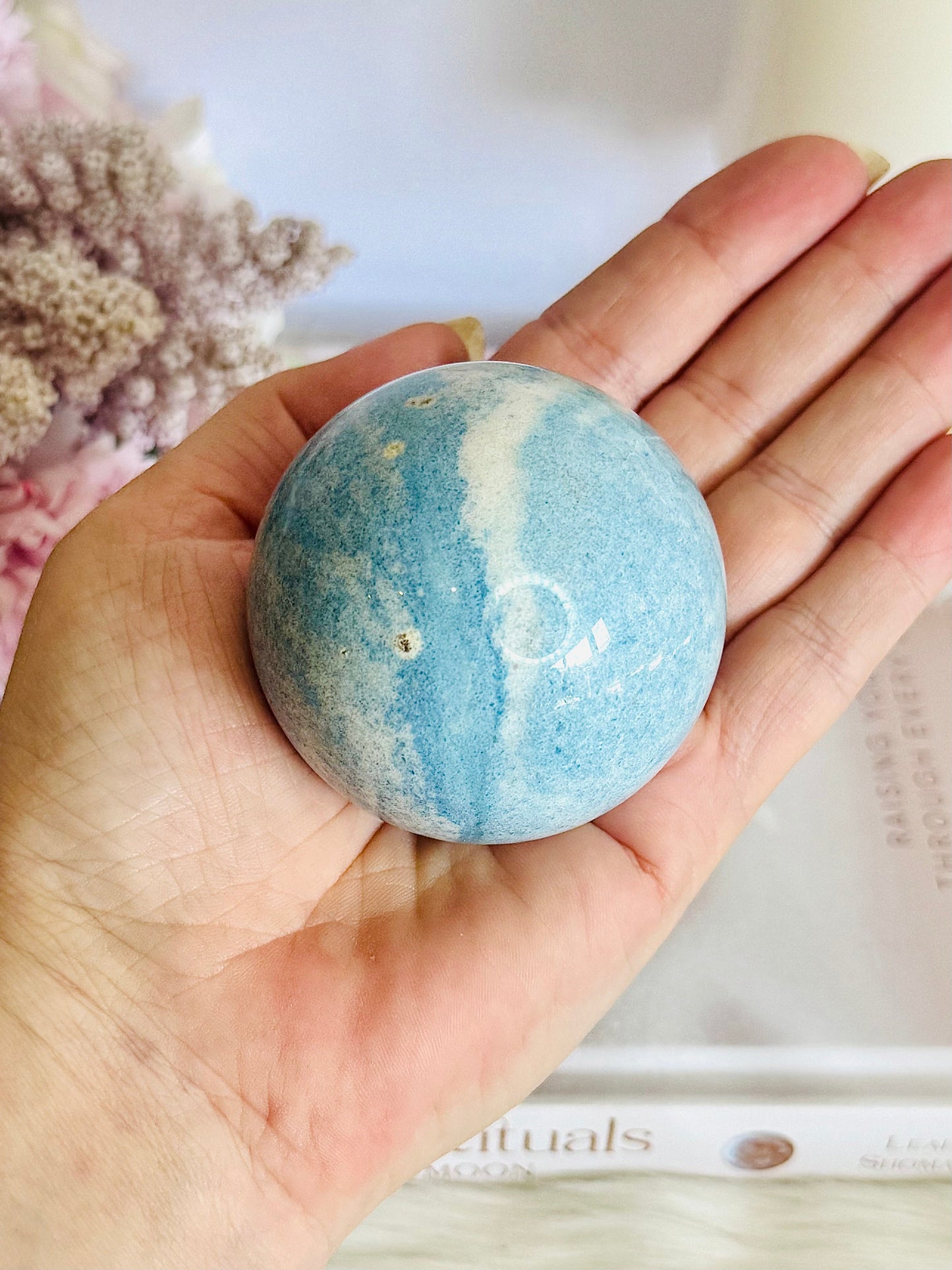 High Grade Natural Trolleite Sphere On Stand 265grams