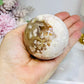 Druzy Flower Agate Sphere on Stand 301g