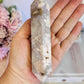 Absolutely Beautiful Chunky 14.5cm Flower Agate Double Terminated Point