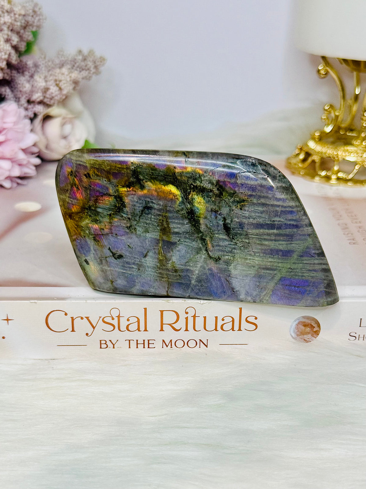 Labradorite Freeform with Purple & Pink Flash 10.5cm