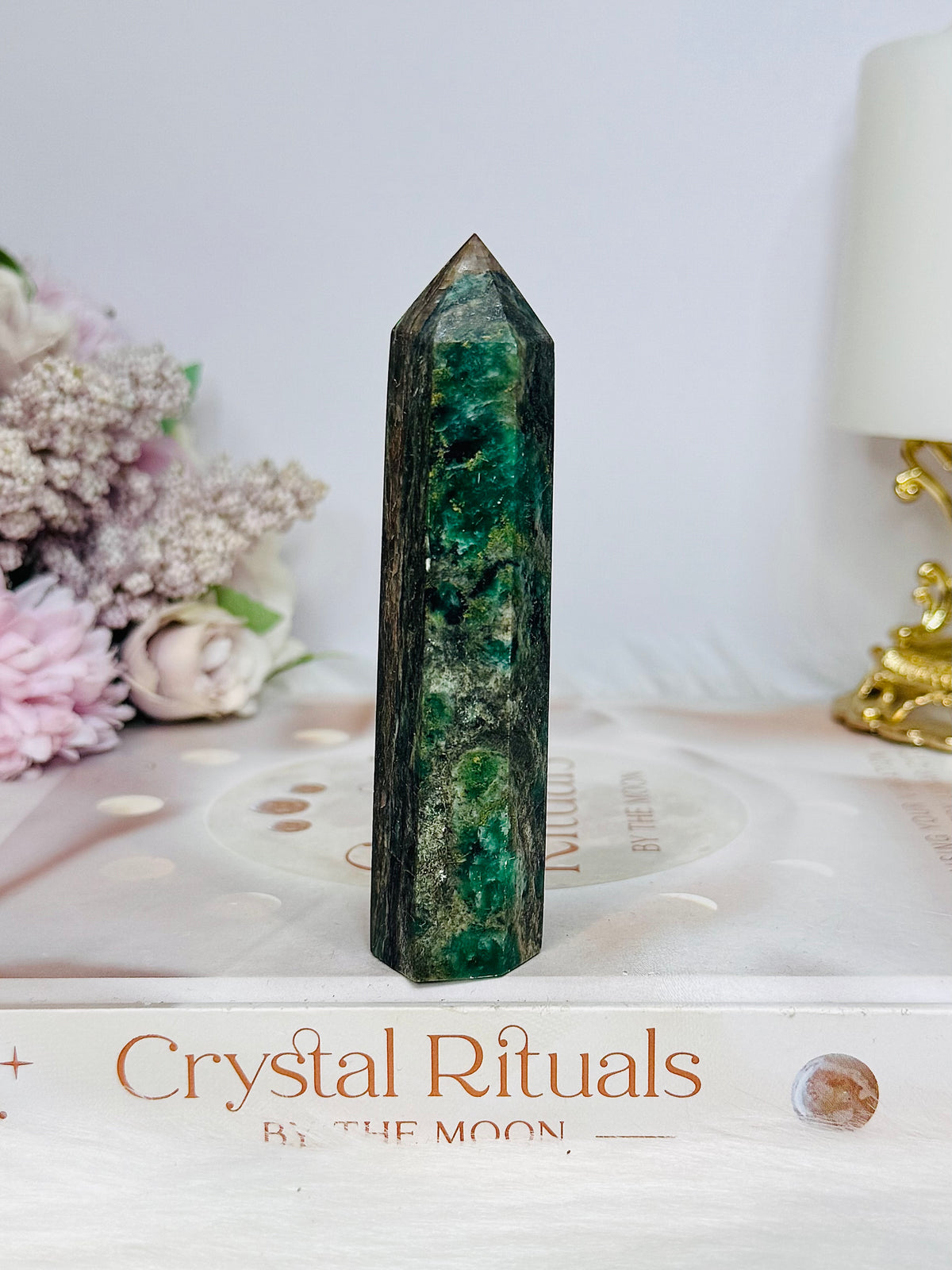 Green Emerald Jasper Tower 10cm