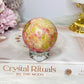 Thulite in Epidote Sphere on Stand 201g