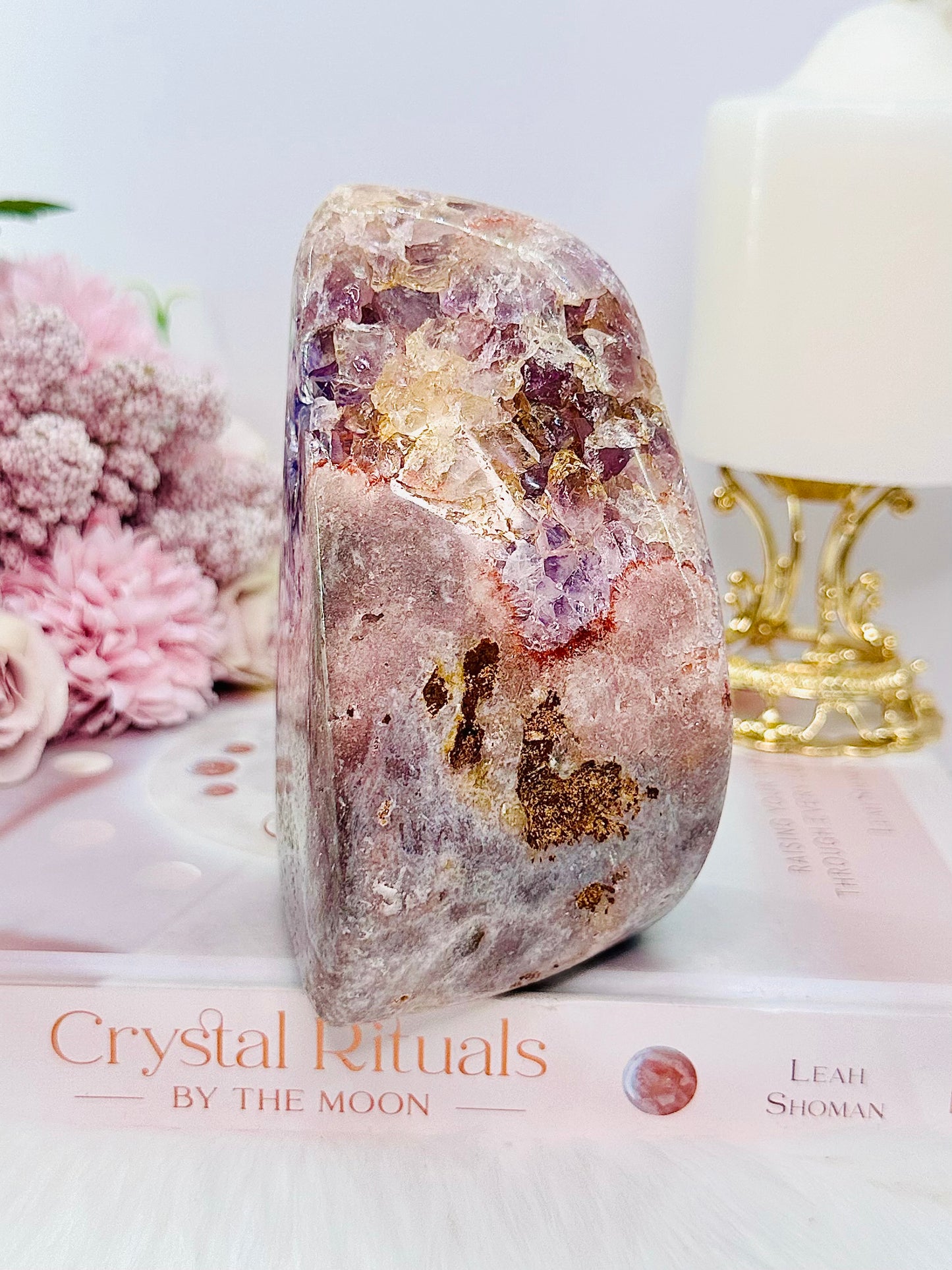 Absolutely FABULOUS Large High Grade 965Gram Pink Amethyst X Amethyst Freeform From Brazil