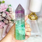 High Grade Rainbow Fluorite Tower Full of Rainbows 13.5cm