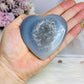 Druzy Agate Carved Heart ~ (Reduced as Light Scratches as back) 8cm