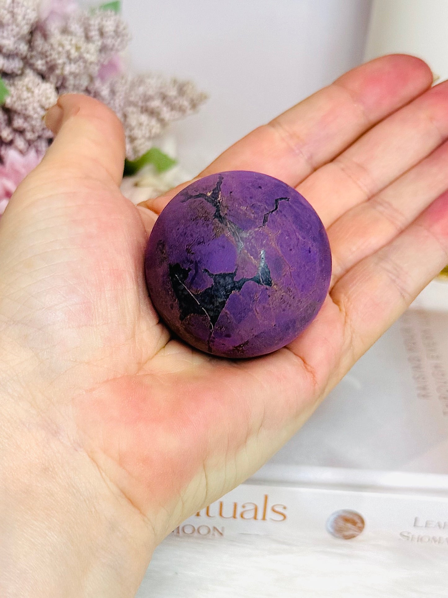 Natural Purpurite Sphere on Stand 148g