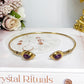 Brass Amethyst Bracelet