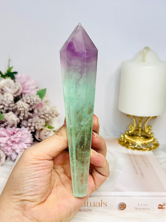 Watermelon Fluorite Wand | Tower 16.5cm