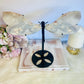 Masterpiece!!! Huge 27cm x 22cm Flower Agate Dragonfly Wings on Stand ~ Just Divine