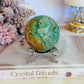 Beautiful Natural Variscite Sphere On Stand 6.5cm