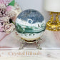 Large Ocean Jasper Sphere on Stand 489g