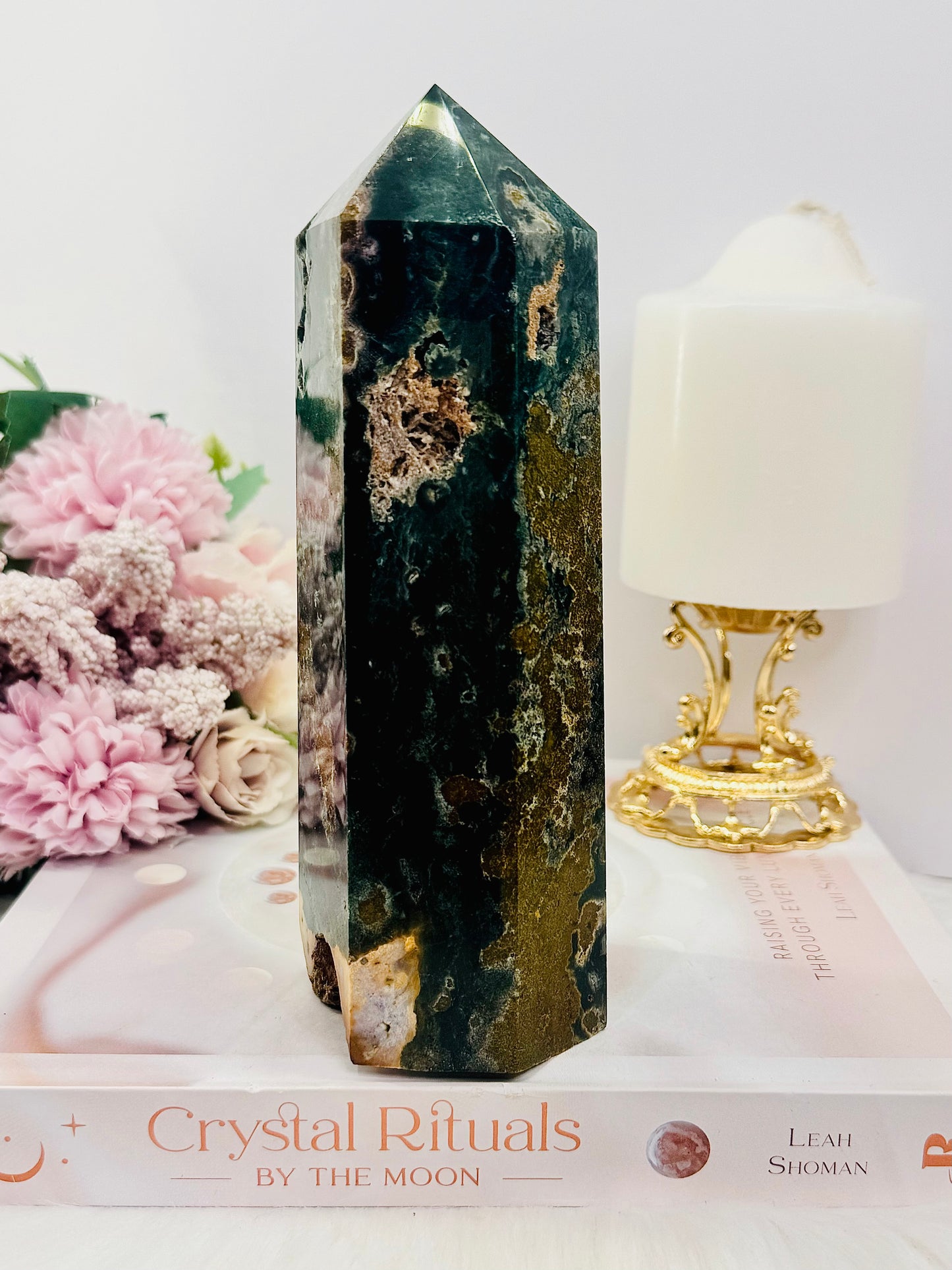 Chunky Large 17.5cm 927gram Ocean Jasper Tower