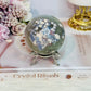 Elegant Green Flower| Blossom Agate Sphere On Stand 289grams