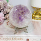 Large Druzy Amethyst Sphere on Stand 618g