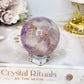 Purple Agate Sphere on Stand 236g