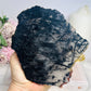 Black Tourmaline in Quartz Slab on Stand 13cm