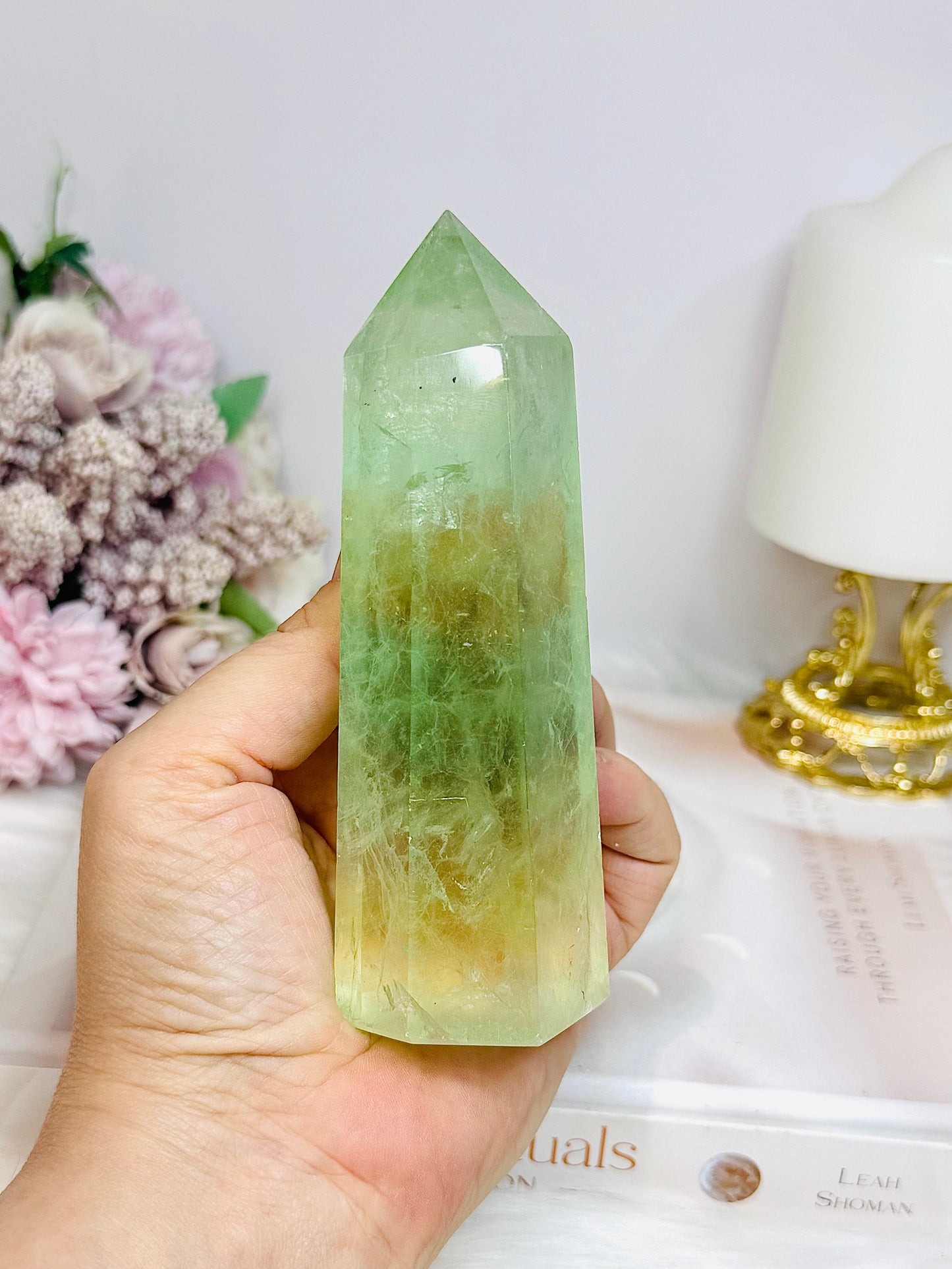 Green Fluorite Tower 12.5cm