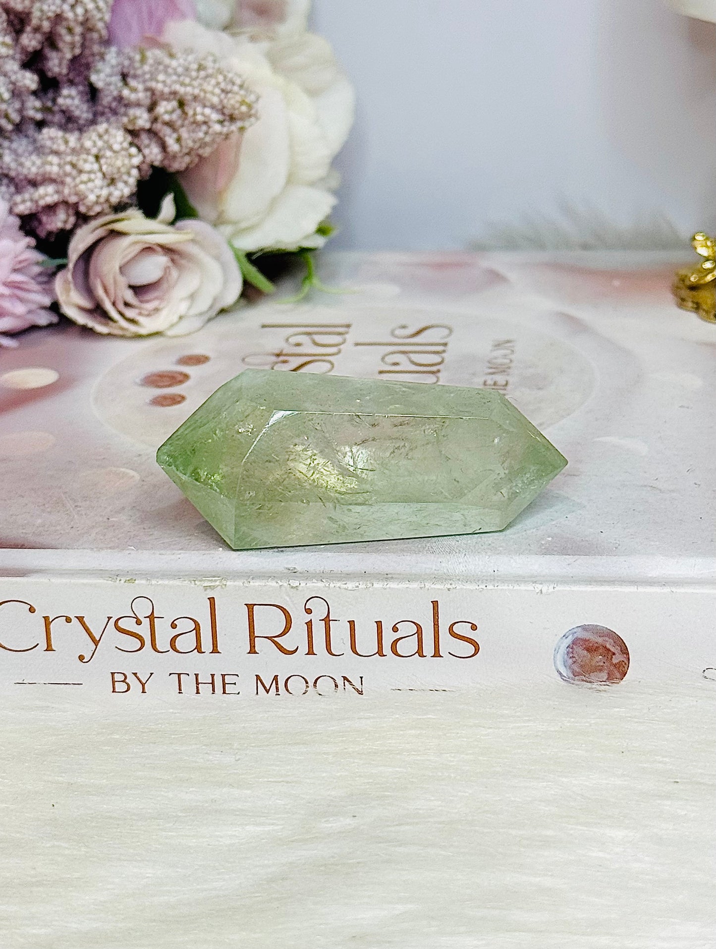 Prasiolite | Green Amethyst Double Terminated Point 7cm