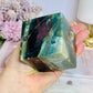 Large Ocean Jasper Carved Cube 611g