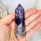 Chevron Amethyst Tower 8.5cm