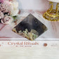 Green Flower Agate Pyramid 7.5cm