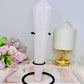Mangano Calcite Large Wand | Tower (UV Reactive) 21cm On Stand