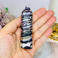 Purple Sphalerite Tower 9cm