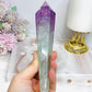 Watermelon Fluorite Tower | Wand with Rainbows 15.5cm
