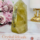 Amazing Smokey Citrine ‘Wing’ Print Tower with Rainbows 359grams