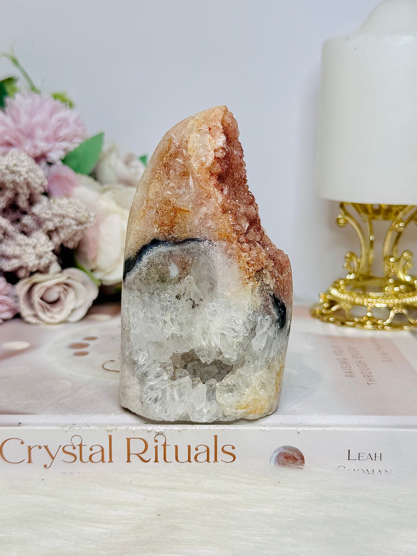 Pink Amethyst Base Cut Cluster 10.5cm 428g