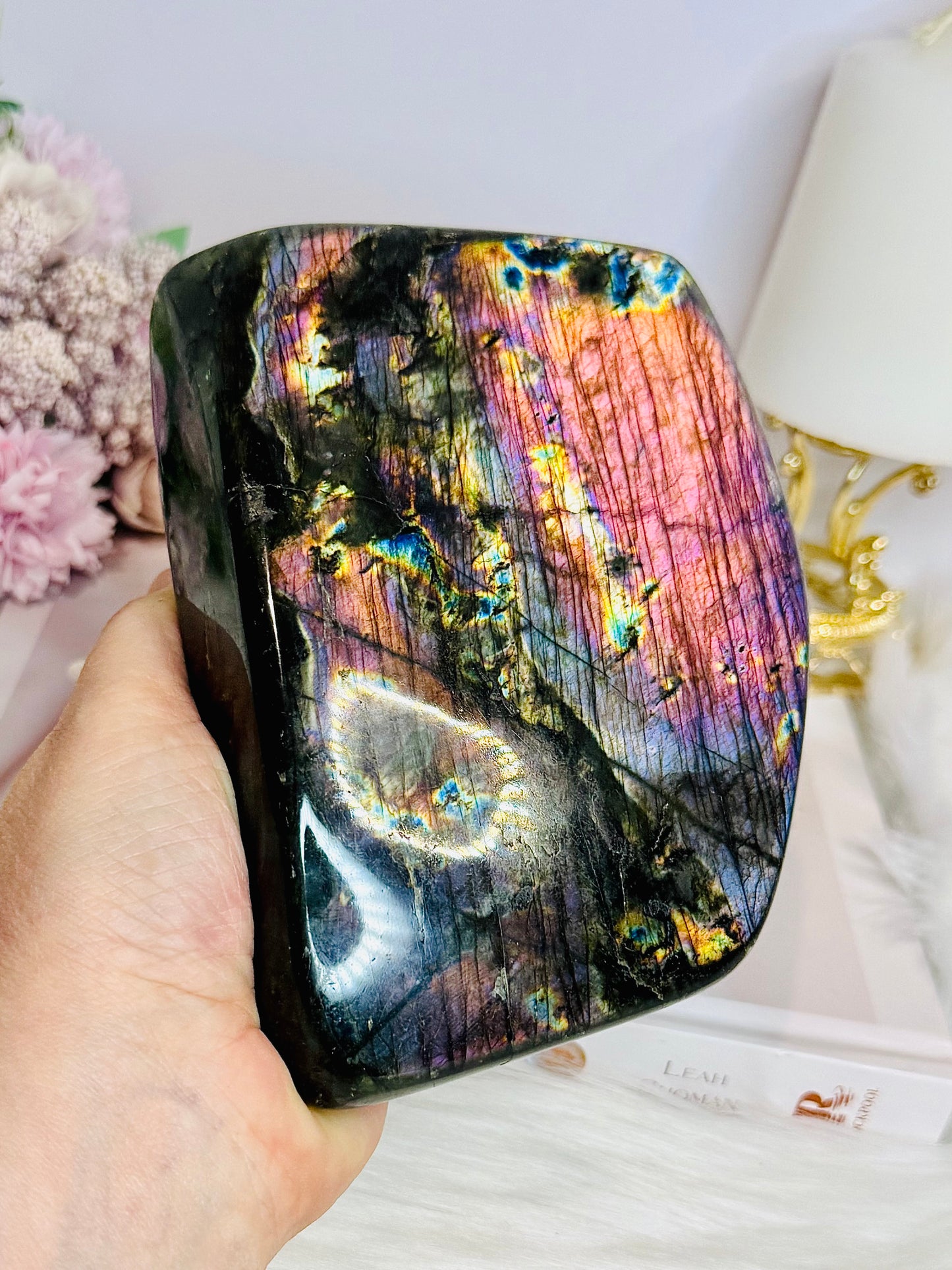 Huge High Grade Spectrolite (Labradorite) Freeform Exclusively From Finland 15cm 1.38KG