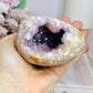 High Grade Druzy Pink Amethyst Geode On Custom Made Stand 18cm 714g