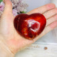 Carnelian Puffy Carved Heart 7cm