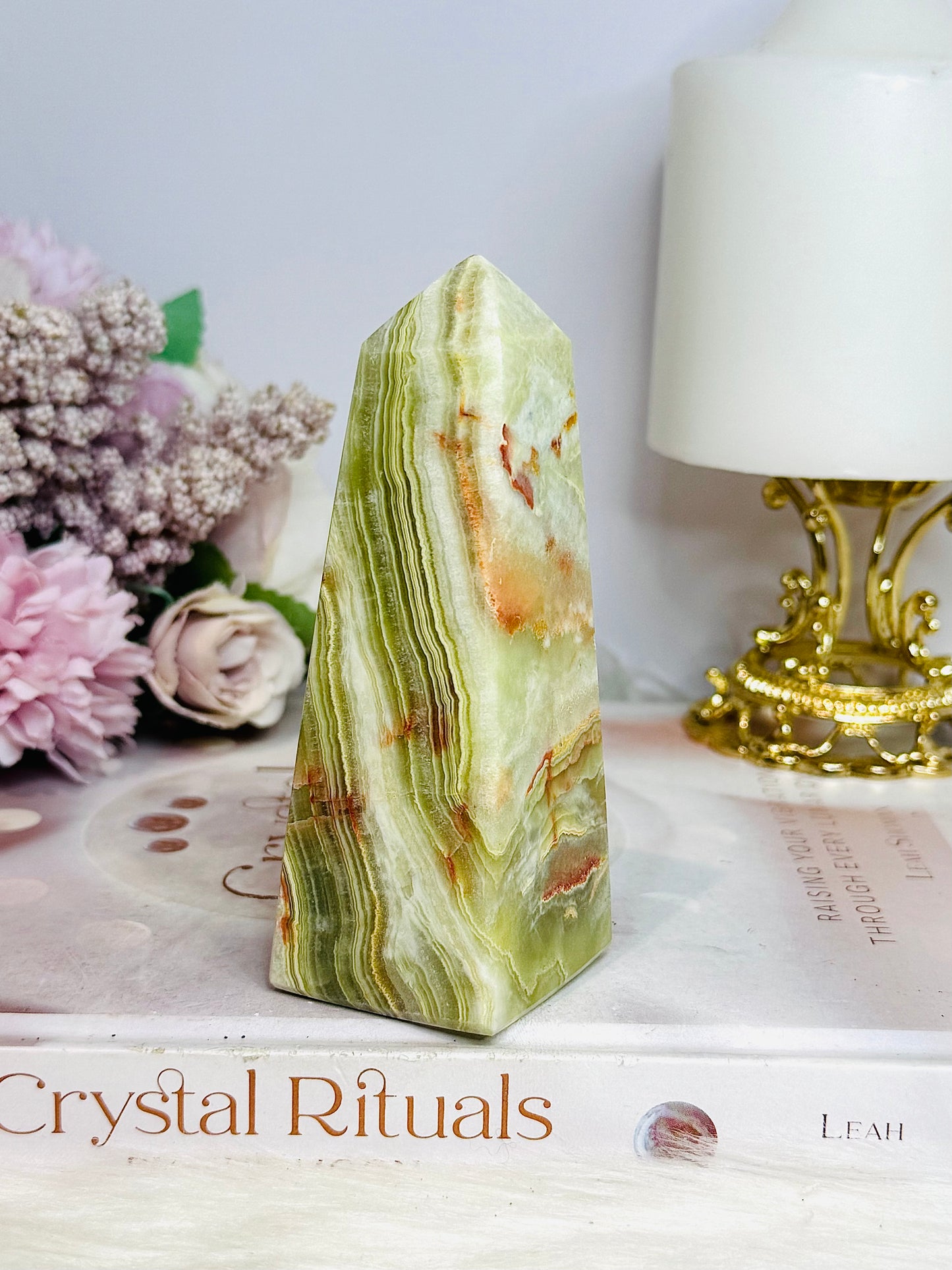 Green Onyx Chunky Tower | Obelisk 11cm