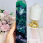 Large Rainbow Fluorite Tower Full of Rainbows 1.02KG 22cm