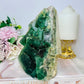 Huge Natural Green Cubed Fluorite Specimen 16cm 1.26KG