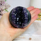 Large Druzy Amethyst Sphere on Stand 405g