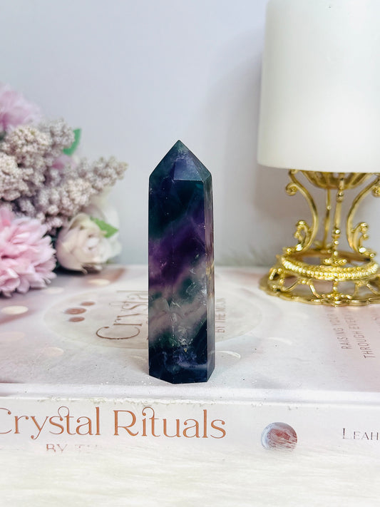 Rainbow Fluorite Tower 8cm