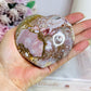 High Grade Pink Ocean Jasper Carved Puffy Heart 359g