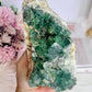 Natural Large 17cm 1.06KG Green Cubed Fluorite Specimen