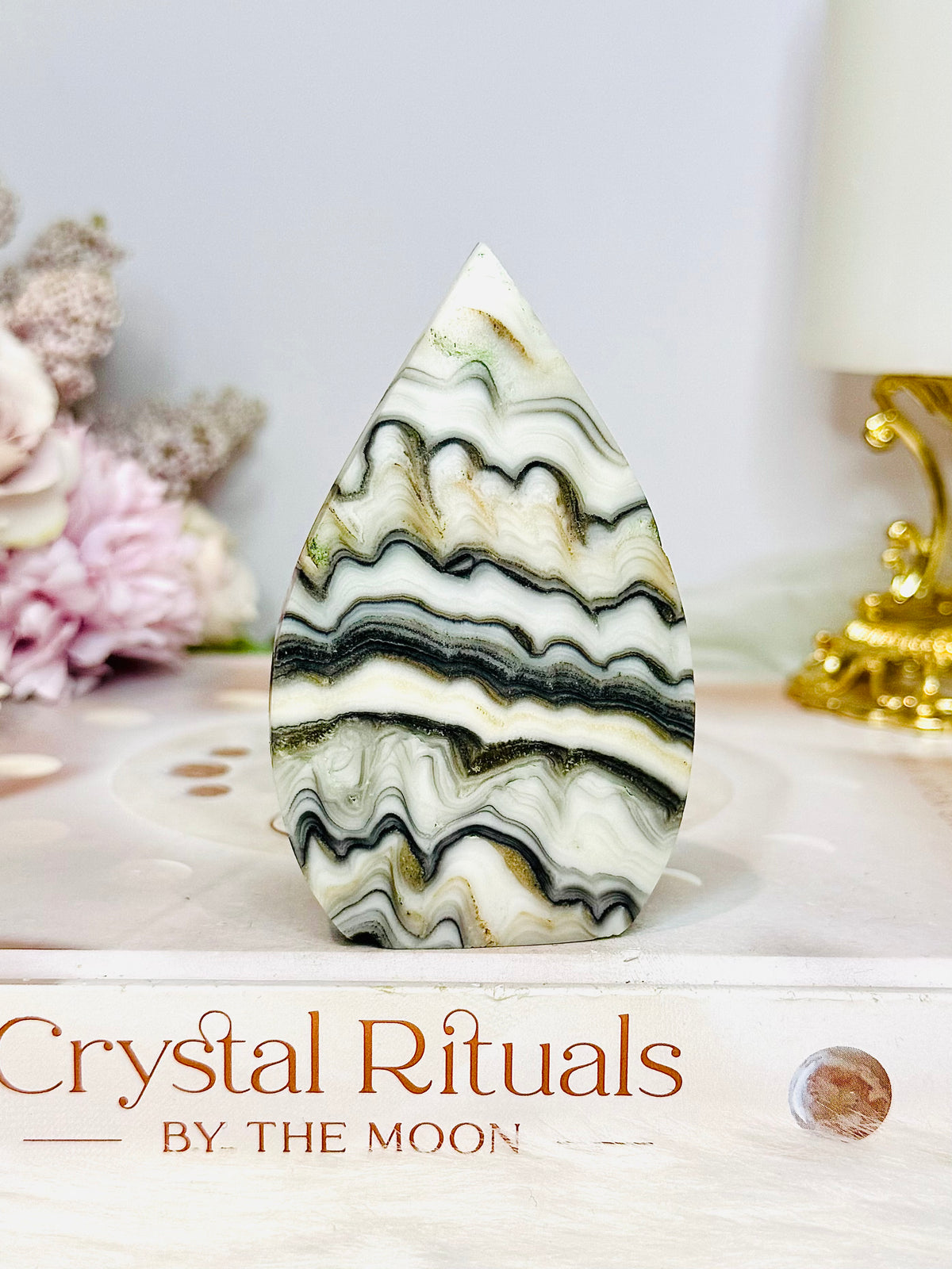 Orange Calcite Flame 8cm